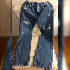 Big Boys Abercrombie Kids Ripped Denim Jeans